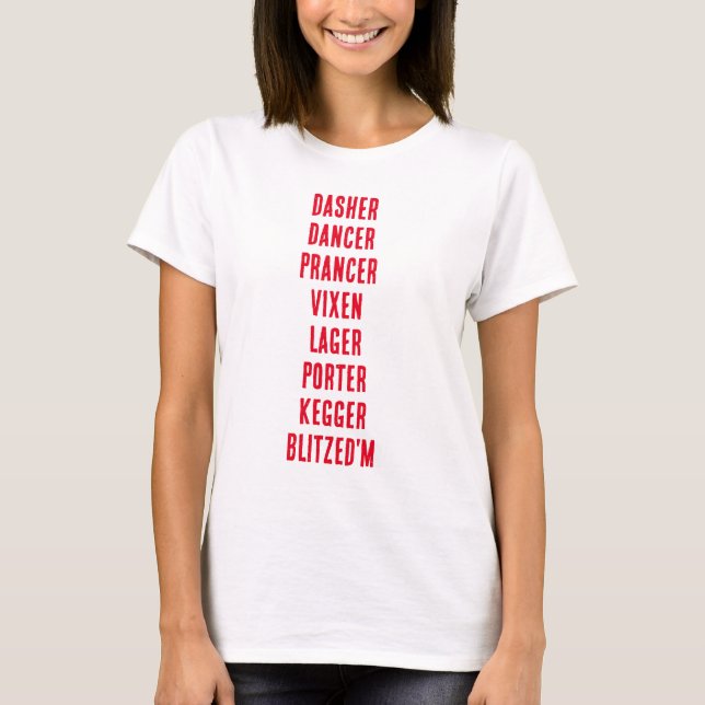 Funny Christmas Beer Shirt (Vorderseite)