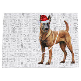 Funny Christmas Belgisch Malinois Dog Lover Große Geschenktüte