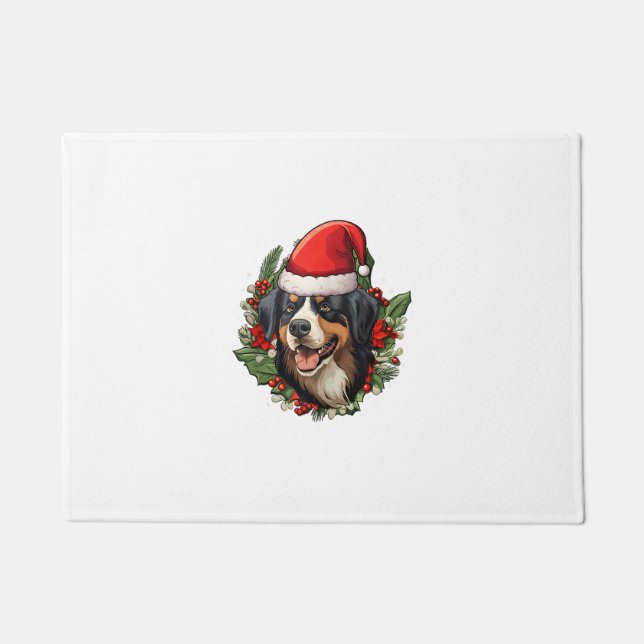 Funny Christmas Bernese Mountain Dog Fußmatte (Vorderseite)