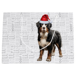 Funny Christmas Bernese Mountain Dog Lover Große Geschenktüte