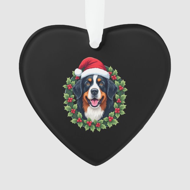 Funny Christmas Bernese Mountain Dog Tank Top Ornament (Vorderseite)