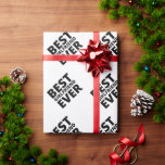 Funny Christmas Best Girlfriend Typografie Geschenkpapier<br><div class="desc">Schreib dir die Geschenke deiner Freundin diesen Weihnachtsurlaub mit dieser lustigen Typografie "Beste Freundin je" Design Packpapier.</div>