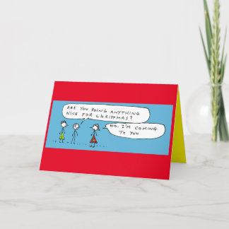 Funny Christmas Besuch Cartoon Joke Feiertagskarte