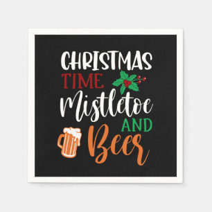 Funny Christmas Biertrinker Party Serviette