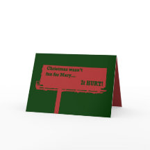 Funny Christmas Billboard Karte