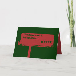 Funny Christmas Billboard Karte
