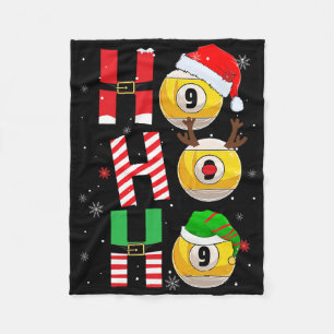 Funny Christmas Billiards Ho Ho Ho Xmas Matching P Fleecedecke