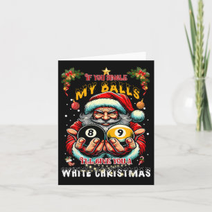 Funny Christmas Billiards Santa Jingle My Karte