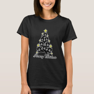 Funny Christmas Black Cat Lover Cat T-Shirt