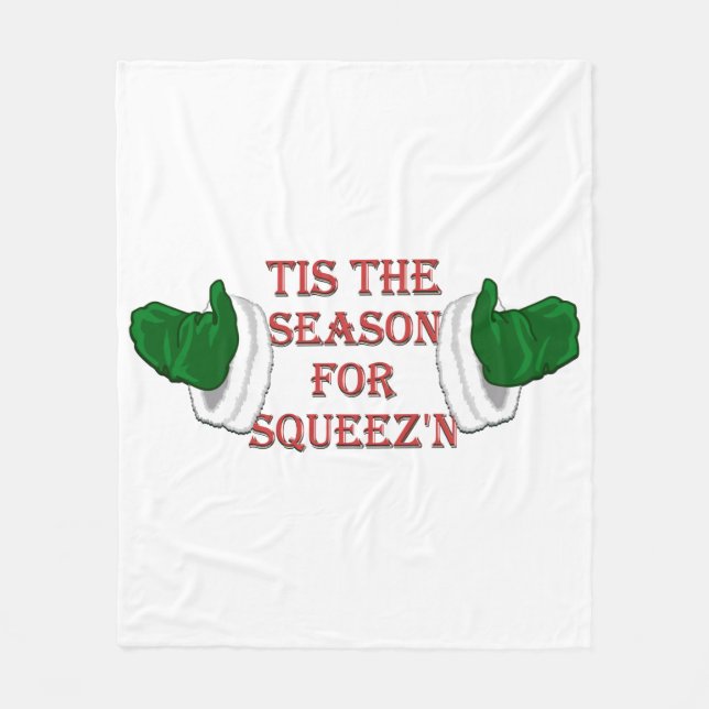 Funny Christmas Blanket Holiday Fleece Blanket (Vorderseite)