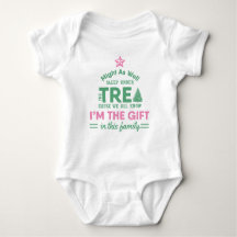 Funny Christmas Bodysuit Baby Girls Ich bin das Ge