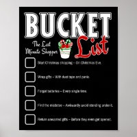 Funny Christmas Bucket List Design Xmas Holiday Hu