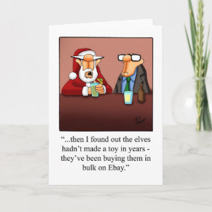 Funny Christmas Business Spaß Blank Card Feiertagskarte