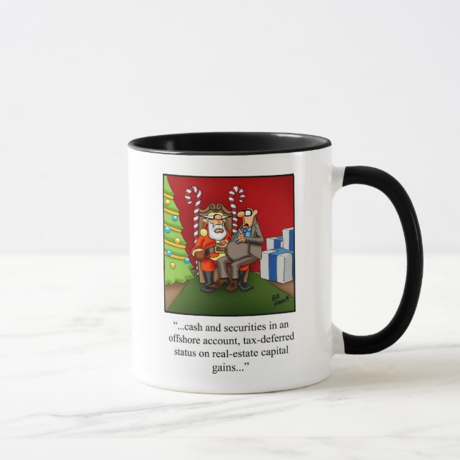 Funny Christmas Business Spaß Tasse (Rechts)