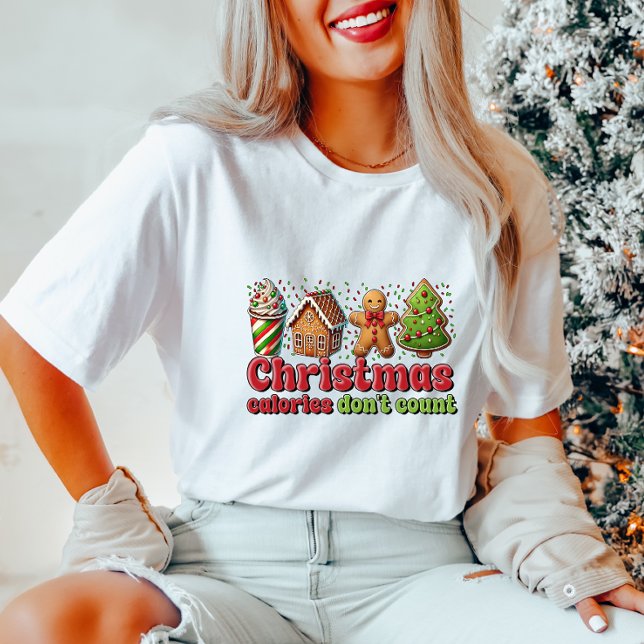 Funny Christmas Calories T - Shirt (Von Creator hochgeladen)