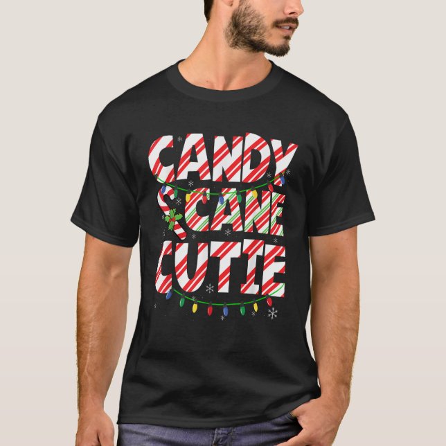 Funny Christmas Candy Cane Lover Crew Xmas Candy C T-Shirt (Vorderseite)