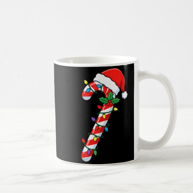 Funny Christmas Candy Canes Santa Xmas Kids Men Wo Kaffeetasse (Rechts)