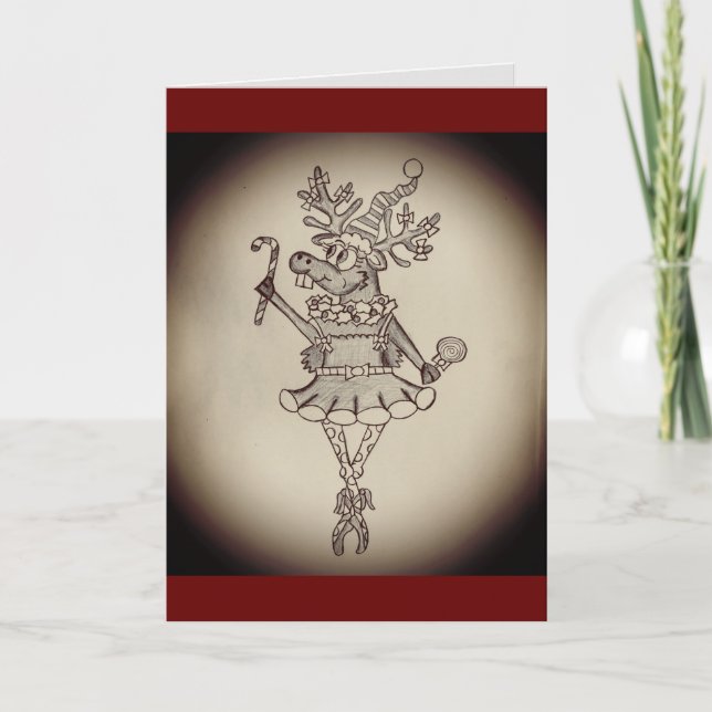 Funny Christmas Card Feiertagskarte (Vorderseite)