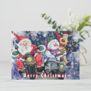 Funny Christmas Card mit Happy Friends