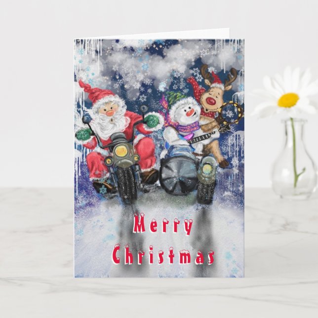 Funny Christmas Card mit Happy Friends Karte (Kleine Pflanze)
