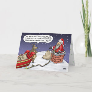 Funny Christmas Cards: Jolly Idea Feiertagskarte