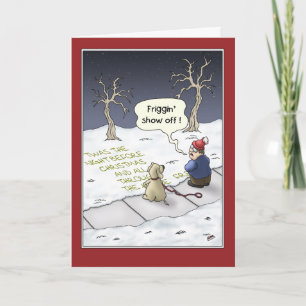Funny Christmas Cards: Steady Flow Feiertagskarte