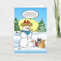 Funny Christmas Cards | Tabby Cat Holiday Greeting