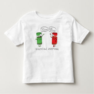 Funny Christmas Cartoon Cooking Gewürze Kleinkind T-shirt