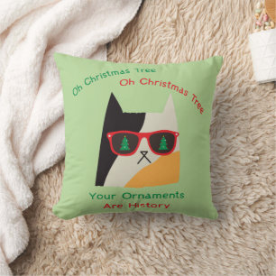 Funny Christmas Cat Bad Kitty Kissen