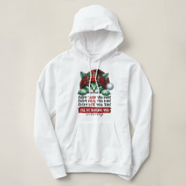 Funny Christmas Cat, die dich leise beurteilt Hoodie