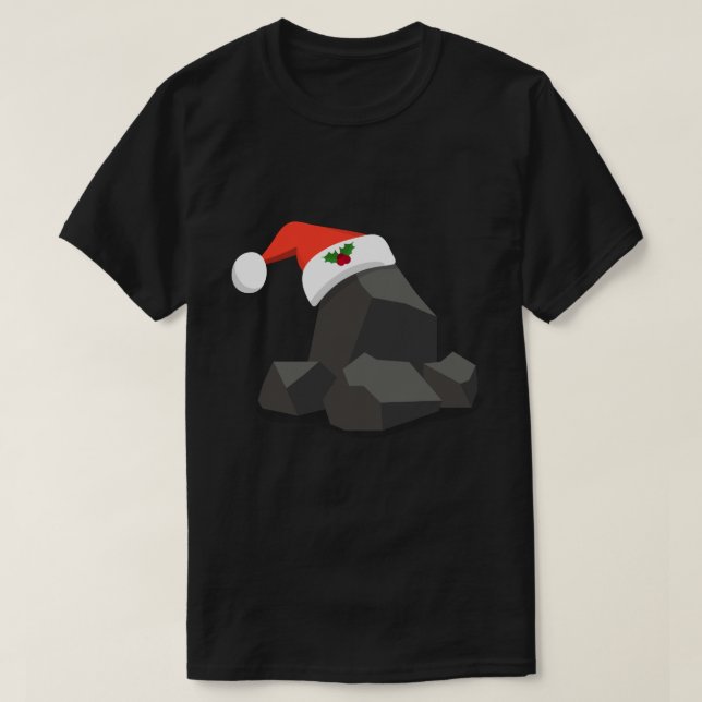 Funny Christmas Coal Graphic T-Shirt (Design vorne)