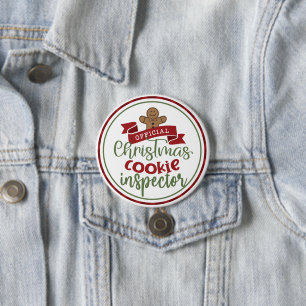 Funny Christmas Cookie Inspector Unglaublich witzi Button