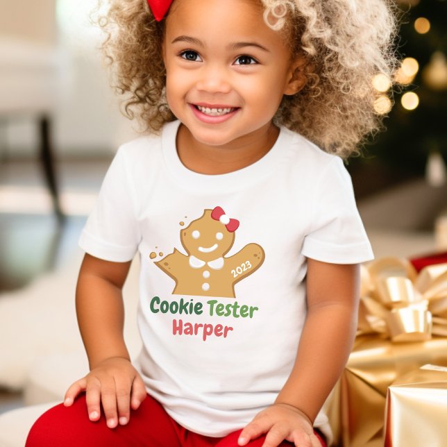 Funny Christmas Cookie Tester Holiday Baking Todd Kleinkind T-shirt (Von Creator hochgeladen)