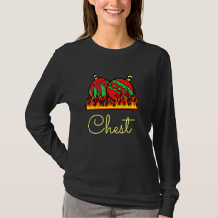 Funny Christmas Couples T-Shirts Brust Nuts Rösten