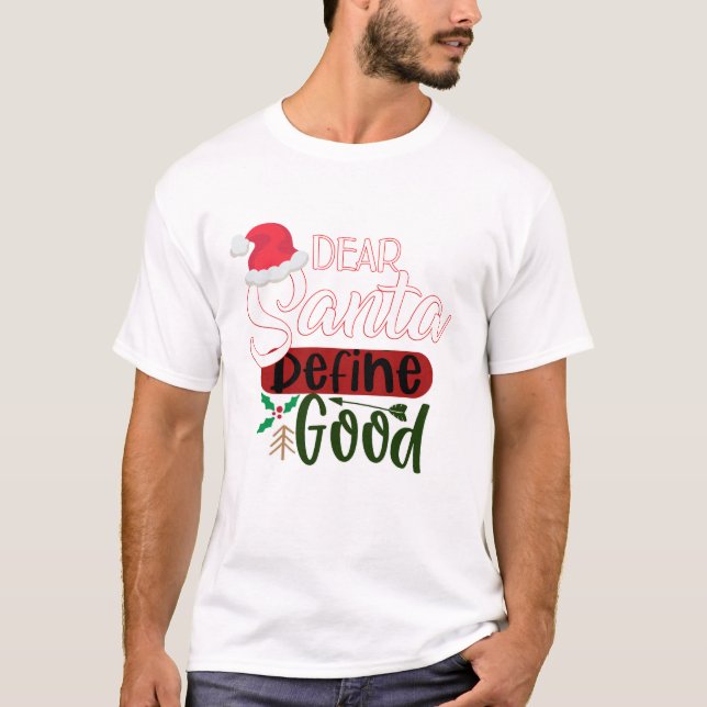 Funny Christmas definieren Gut T-Shirt (Vorderseite)