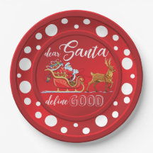 Funny Christmas Design Plate
