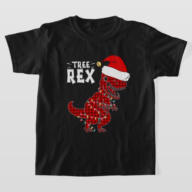 Funny Christmas Dinosaur Tree Rex T - Shirt (Ablage )