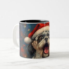 Funny Christmas dog Mugs Wird Merry Christmas Mug Zweifarbige Tasse