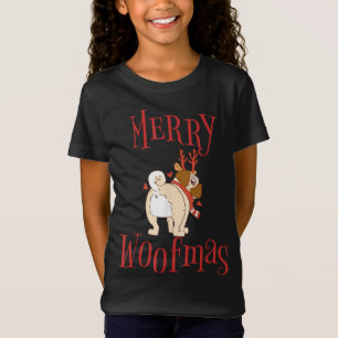 Funny Christmas Dog Weihnachtsbaum Weihnachten T-Shirt