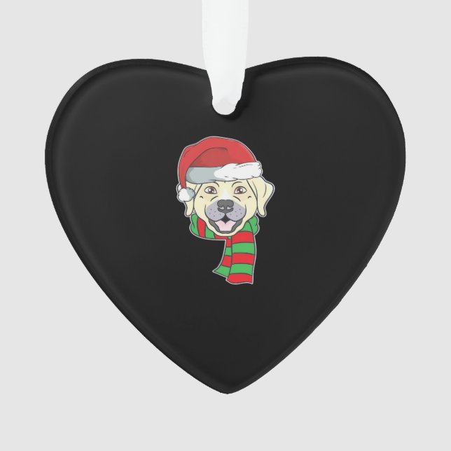 Funny Christmas Dog Xmas Santa Labrador Holiday Gi Ornament (Vorderseite)