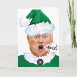 Funny Christmas Donald Trump Elf Feiertagskarte