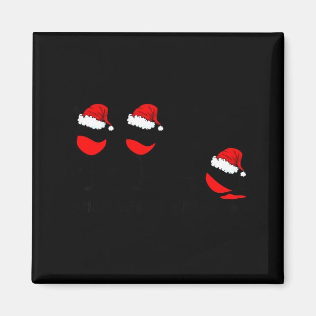 Funny Christmas Drink Drank Drunk Xmas Holiday  Magnet (Vorne)