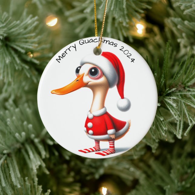 Funny Christmas Duck Ornament (Baum)