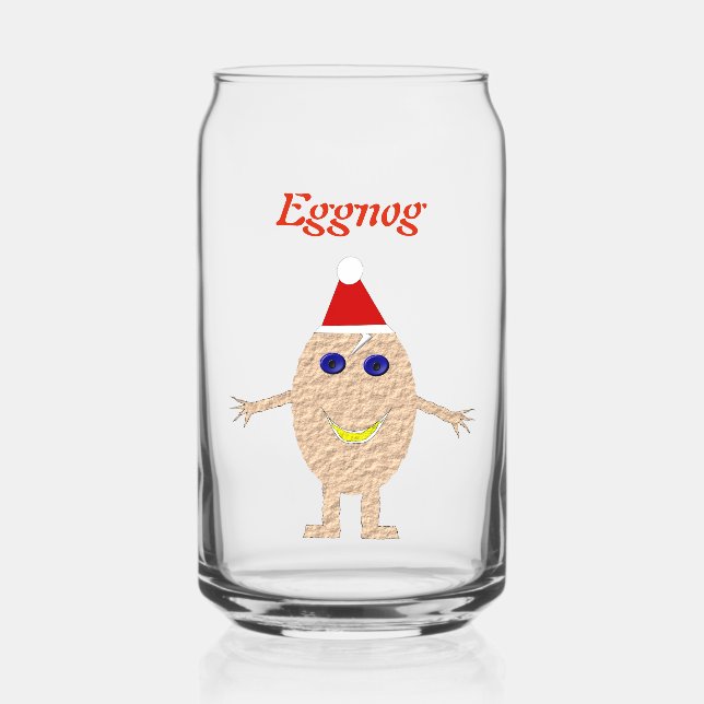 Funny Christmas Egg Custom Dosenglas (Vorderseite)