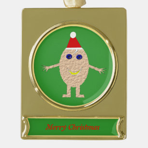 Funny Christmas Egg Custom Ornament