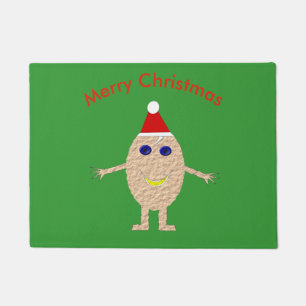 Funny Christmas Egg Door Mat Fußmatte