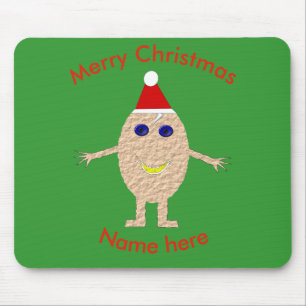 Funny Christmas Egg Mousepad
