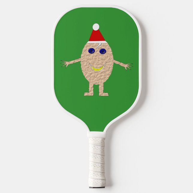 Funny Christmas Egg Pickleball Schläger (Vorderseite)