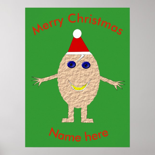 Funny Christmas Egg Poster (Vorne)