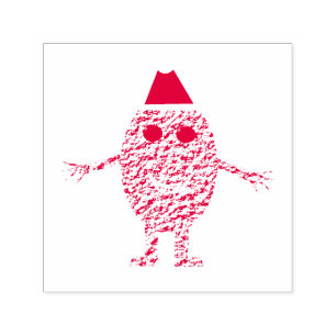 Funny Christmas Egg Self Inking Briefmarke Permastempel